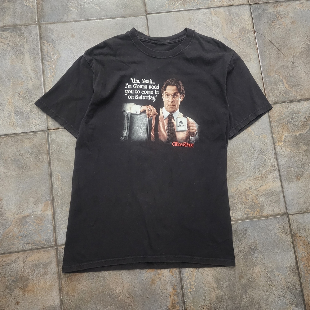 Vintage Y2K Office Space Men's Medium 2004 Fox Movie Promo Funny T Shirt
